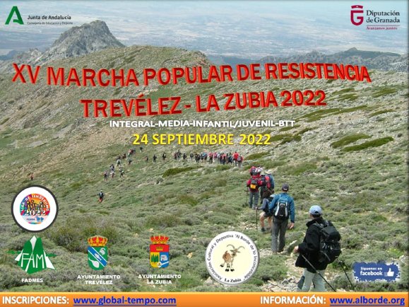 XV MARCHA POPULAR DE RESISTENCIA TREVÉLEZ - LA ZUBIA 2022